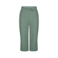 thumbnail image 4 of Womens Linen Capri Pants Summer Wide Leg Side Split Loose Pants With Pockets, 4 of 8