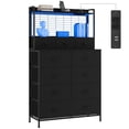 thumbnail image 2 of Kojooin Commode Intelligente avec 11 Tiroirs en Tissu, Chargeur Sans Fil, Station de Recharge et Lumières DEL RVB Contrôlées par Application, 2 of 8