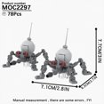 thumbnail image 1 of MOOXI Most Complete Space Wars Droid Spider Bot Sentry Adult Building Block Set MOC Brick Model Kit DIY Diorama Toy For Boy Gift,MOC2297, 1 of 13