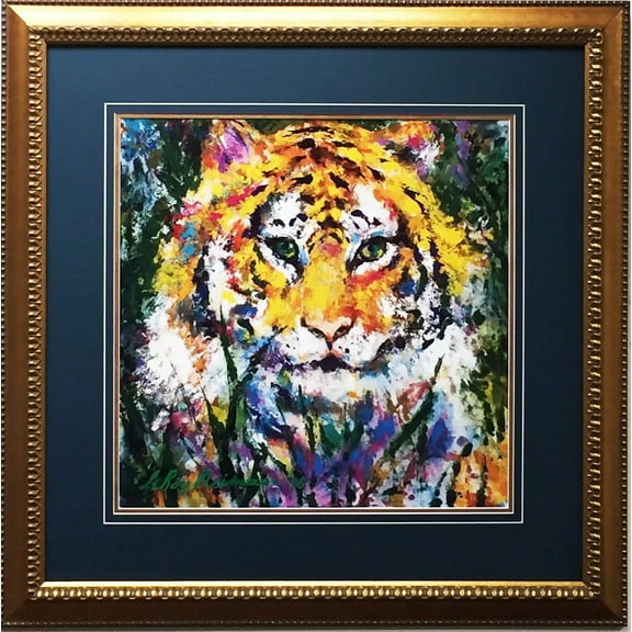 LeRoy Neiman "Portrait of a Tiger" Newly CUSTOM FRAMED Art Lithograph Generic