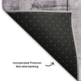 thumbnail image 5 of Addison Rugs Mayfield Premium Machine Washable Transitional Geometric Purple Rectangle Rug, 3' x 5', 5 of 7