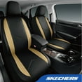 thumbnail image 2 of Skechers Sport Leather Car Seat Cover – Front Seat Premium Comfort, Breathable Design, Universal Fit for Cars, SUVs, and Trucks - Beige, 2 of 9