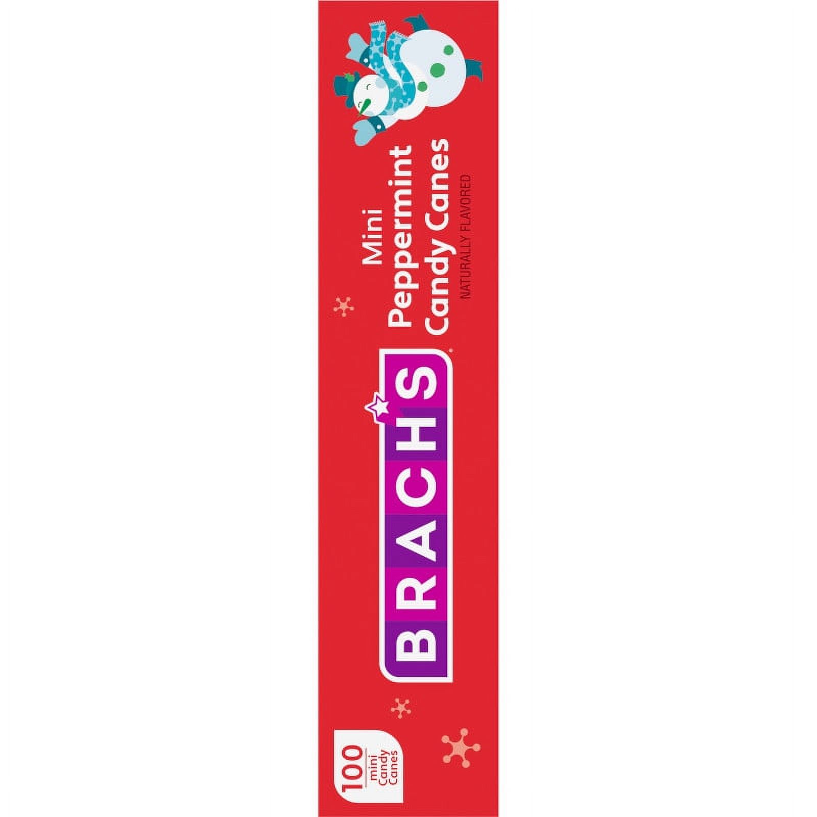 Brach's Mini Peppermint Holiday Candy Canes, Christmas Stocking Stuffer Candy, 100ct Box, 15oz - image 4 of 12