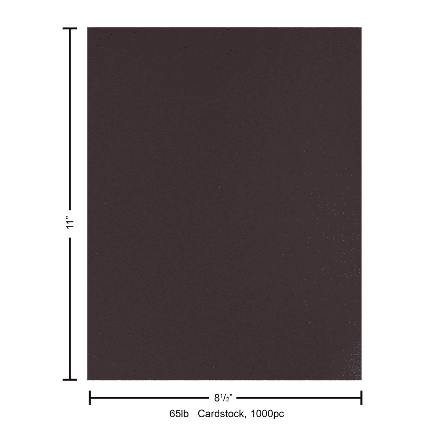 PA Paper Accents Stash Builder Cardstock 8.5" x 11" Chocolate Brown, 65lb colored cardstock paper for card making, scrapbooking, printing, quilling and crafts, 1000 piece box
