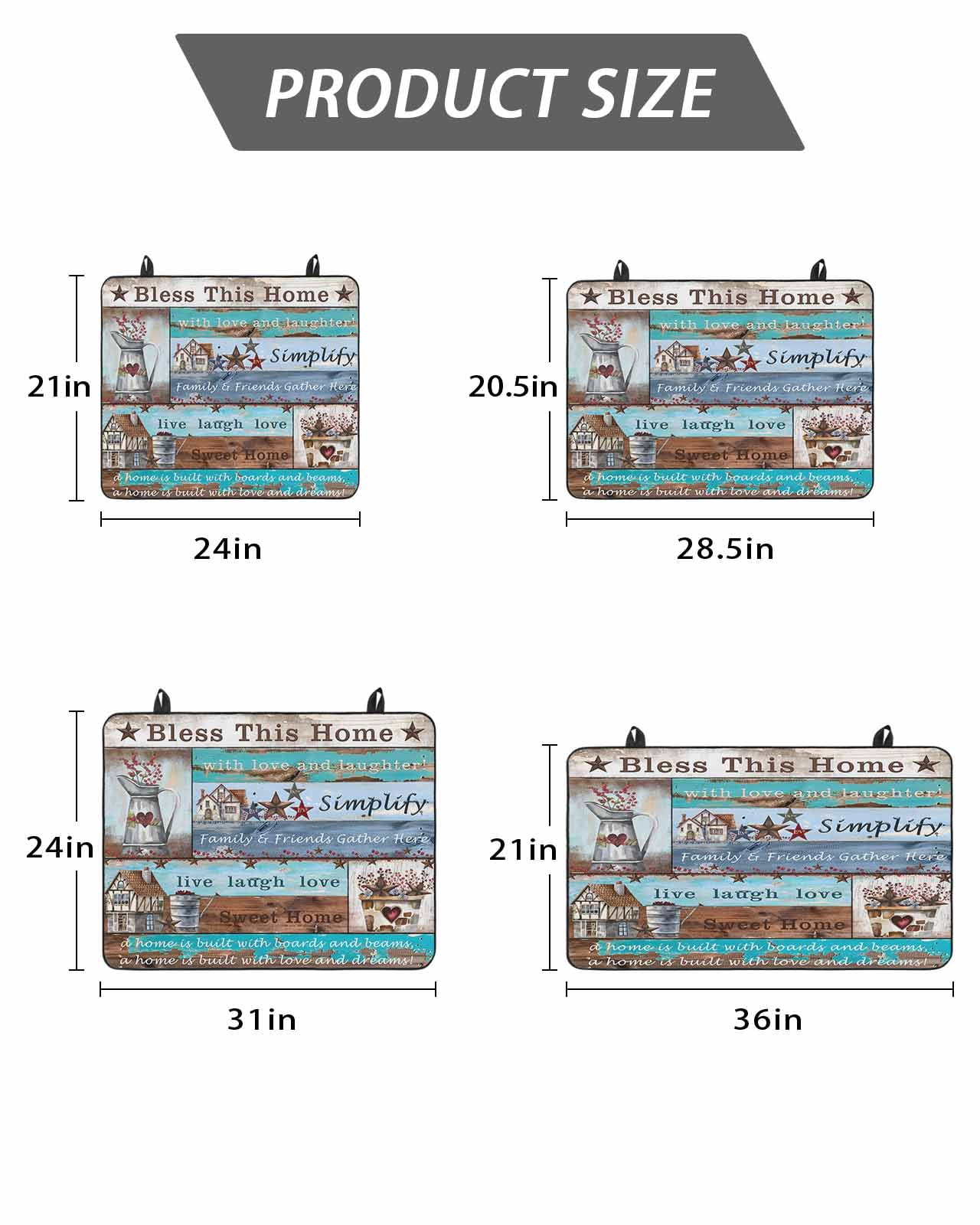 Stove Top Covers for Electric Stove, Rustic Star Farm Glass Stovetop Cover Protector, American Country Berry Wood Grain Induction Cooktop Protector Oven Mat for Kitchen Countertop 24"x21"