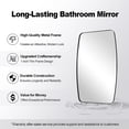 thumbnail image 6 of ANDY STAR Oval Mirrors for Bathroom, 20x30" Black Bathroom Vanity Mirror with Metal Frame, Black Oblong Bathroom Mirror for Over Sink, Modern Anti Rust Wall Mounted, 6 of 9