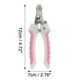 thumbnail image 4 of 1 Set de Cortauñas Duraderos para Mascotas con Lima para Perro y Gato 4.72"x2.76" Rosa Blanco, 4 of 6