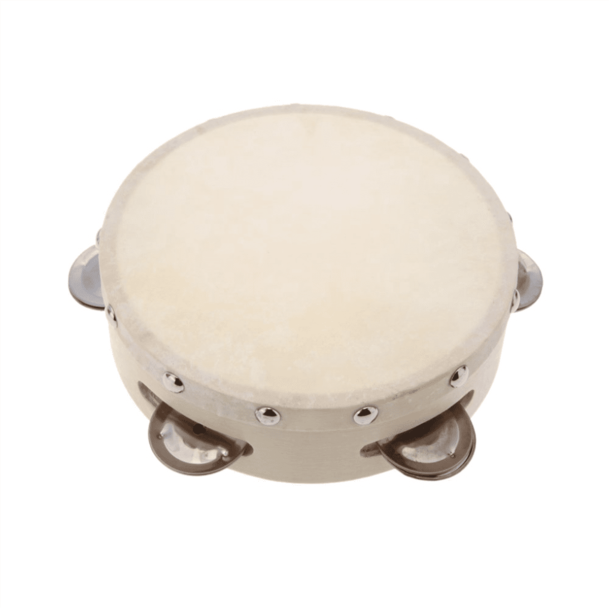 5pcs 6In Hand Held Tambourine Drum Bell Metal Jingles Percussion Musical Toy for KTV Kids Games