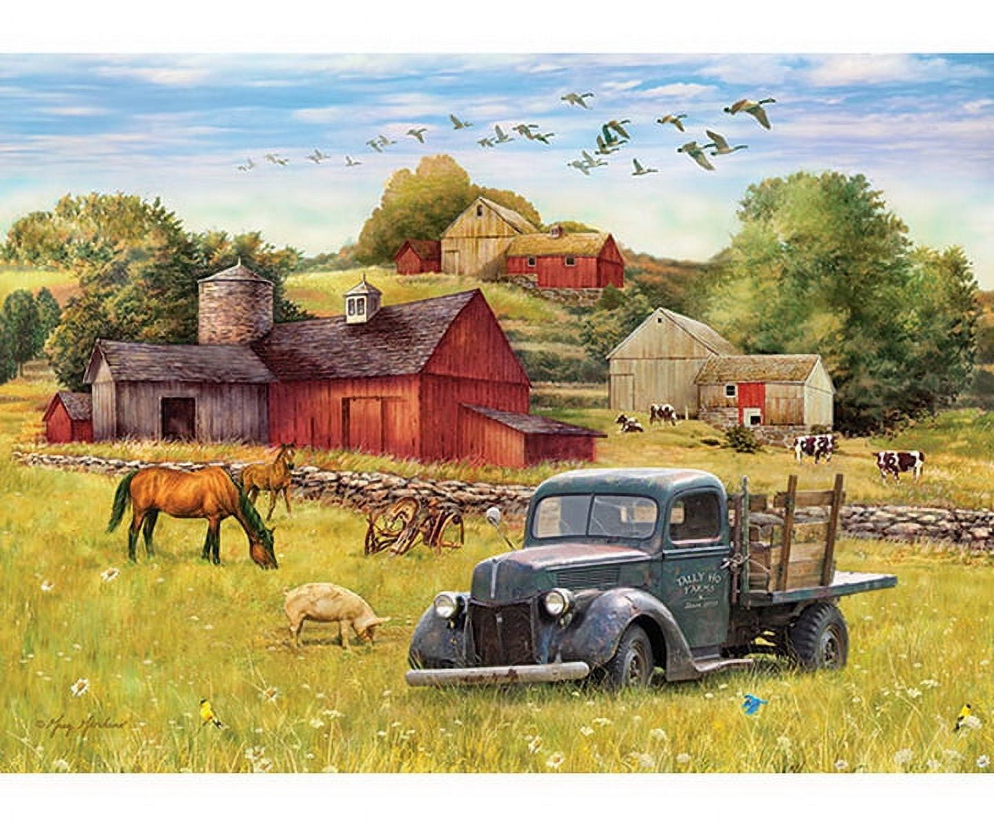 Cobble Hill 58872 Garden Shed Cats Jigsaw Puzzle - 1000 Pieces, Family Fun