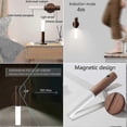 thumbnail image 5 of Luz nocturna LED con sensor de movimiento, paquete de 2, funciona con pilas, luz de pared para interiores, recargable por USB, lámpara de escalera, luz de armario magnética inalámbrica, portátil., 5 of 5