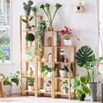 thumbnail image 7 of LELELINKY 4-Tier Tall Wooden Bookshelf with Storage, Industrial Modern Bookcase for Small Spaces, Living Room, Wood, 7 of 7