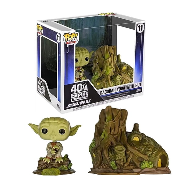 Figura Funko Pop Dagobah Yoda With Hut 4 Pulgadas