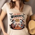 thumbnail image 4 of Spooky Coffee Club Skeleton T-Shirt | The Most Wonderful Time of The Year Halloween Tee, Black, Size M, 4 of 6