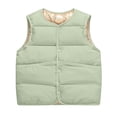 thumbnail image 6 of YUANxueke Kids Lightweight Crewneck Puffer Vest Sleeveless Padded Gilet Fall Winter Warm Quilted Vest,Mint Green,7-8 Years, 6 of 7