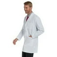 thumbnail image 2 of Landau Men's Essential Lab Coats Classic Relaxed Fit Breathable Fade Resistant 3 Pockets Button Mid-Length Lab Coat Scrub, Style 3148, 2 of 2