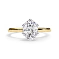 thumbnail image 2 of IGI Certified Lab Grown Diamond Engagement Ring | Center 8.5x6.5mm Oval Cut 6 prong Solitaire Wedding Anniversary Rings For Women In 18k Solid Yellow Gold | F-G, VS-SI Quality (2.80 Ctw) Ring Size-8.5, 2 of 7
