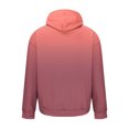 thumbnail image 3 of WREESH Men's Winter Hoodie Gradient Hooded Pullover Sweatshirt Thickened Casual Long Sleeve Athletic Outwear with Pocket Pink, 3 of 5