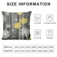 thumbnail image 5 of Nawypu  Yellow White Dandelion Throw Pillow Covers Vintage Flower Gray Wood Board Square Pillow Cases Set of  for Decorative Cushion Bed Couch Sofa Yellow Grey, 5 of 5