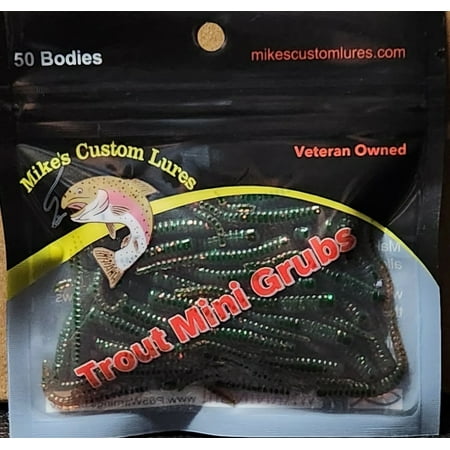 New Trout Steelhead Salmon Mini Grubs 50ct Pack Trout Raider