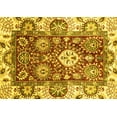 thumbnail image 1 of Ahgly Company Machine Washable Indoor Rectangle Abstract Yellow Modern Area Rugs, 2' x 5', 1 of 4