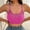 Hot Pink, variant on Women's Sexy Fishnet Crop Top Hollowed Out Camisole, Black Mesh Tank Top, Edgy Streetwear Bralette, Breathable Knit Clubwear, Summer Outdoor Lingerie Top, Gothic Aesthetic Sleeveless Vest