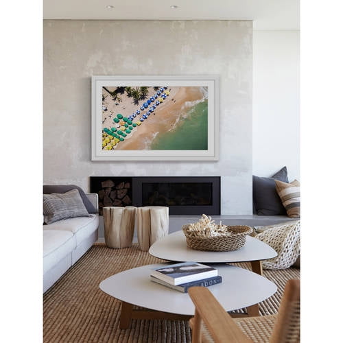 "Beach Umbrellas" Framed Painting Print