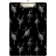 thumbnail image 1 of FMSHPON Ballerinas Pattern Clipboard Hardboard Wood Nursing Clip Board and Pull for Standard A4 Letter 13x9 inches, 1 of 2