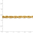 thumbnail image 4 of Real 14kt Yellow Gold 5.4mm Semi-Solid Rope Chain Chain Bracelet; 8 inch; Lobster Clasp; for Adults and Teens; for Women and Men, 4 of 5
