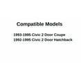 thumbnail image 2 of Driver Left Side Door Window Door Glass Compatible with Honda Civic 2 Door Coupe/ Hatchback 1992-1995 Models, 2 of 5