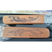 Ikohbadg 2-in-1 Dragon & Phoenix Double Blades Knife Set, Stainless Steel Portable Outdoor Camping & Fruit Knife for Hiking, BBQ, Picnic, Culinary & Kitchen Use, Durable & Versatile Outdoor Tools