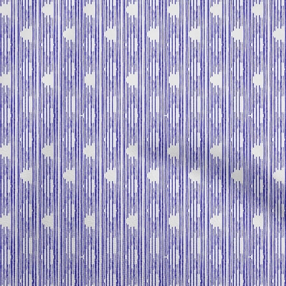 oneOone Cotton Flex Royal Blue Fabric Block Sewing Fabric By The Yard Printed Diy Clothing Sewing Supplies 40 Inch Wide-1Z