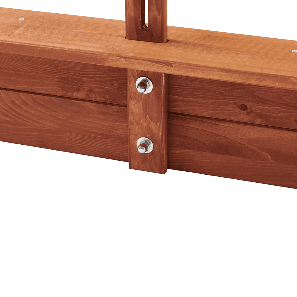 Kids Sandbox with Cover, 46" Wooden Sand Box w/Adjustable Canopy, Large Outdoor Cedar Sandpit for Backyard Play