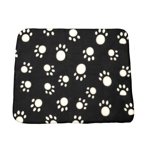 Lwzlh Paw-print Double-sided Pet Blanket – All-season Polyester Warmth Mat for Cats and Dogs – Machine-washable Sofa and Bed Protector
