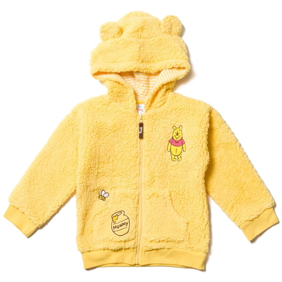 Sudadera con capucha Disney Winnie the Pooh para niños pequeños amarilla 2T