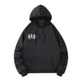thumbnail image 5 of ZCFZJW Heated Hoodie for Men Trendy Printed Fall Winter Long Sleeve Thick Warm Hooded Sweatshirts Heated Jackets USB Electric Pullover Outdoor 5 Heating Zones with Pockets F-Black XXXL, 5 of 5