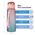 thumbnail image 4 of Termo Botella de agua con marcador de tiempo Botella de agua portátil para niños (sombra naranja) Ndcxsfigh Nuevos Originales, 4 of 8