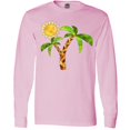 thumbnail image 3 of Inktastic Palm Trees with Cute Smiling Sun Long Sleeve T-Shirt, 3 of 5