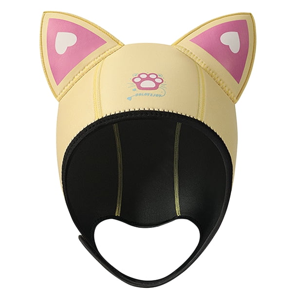 Capucha Buceo Segura El Orejas Gato Neopreno 3 Mm para Mujeres Y Niñas