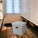 thumbnail image 1 of Almacenamiento plegable otomano reposapiés taburete de centro para habitación de sala de dormitorio contemporáneo gris BLESIY Otomana de almacenamiento plegable, 1 of 8