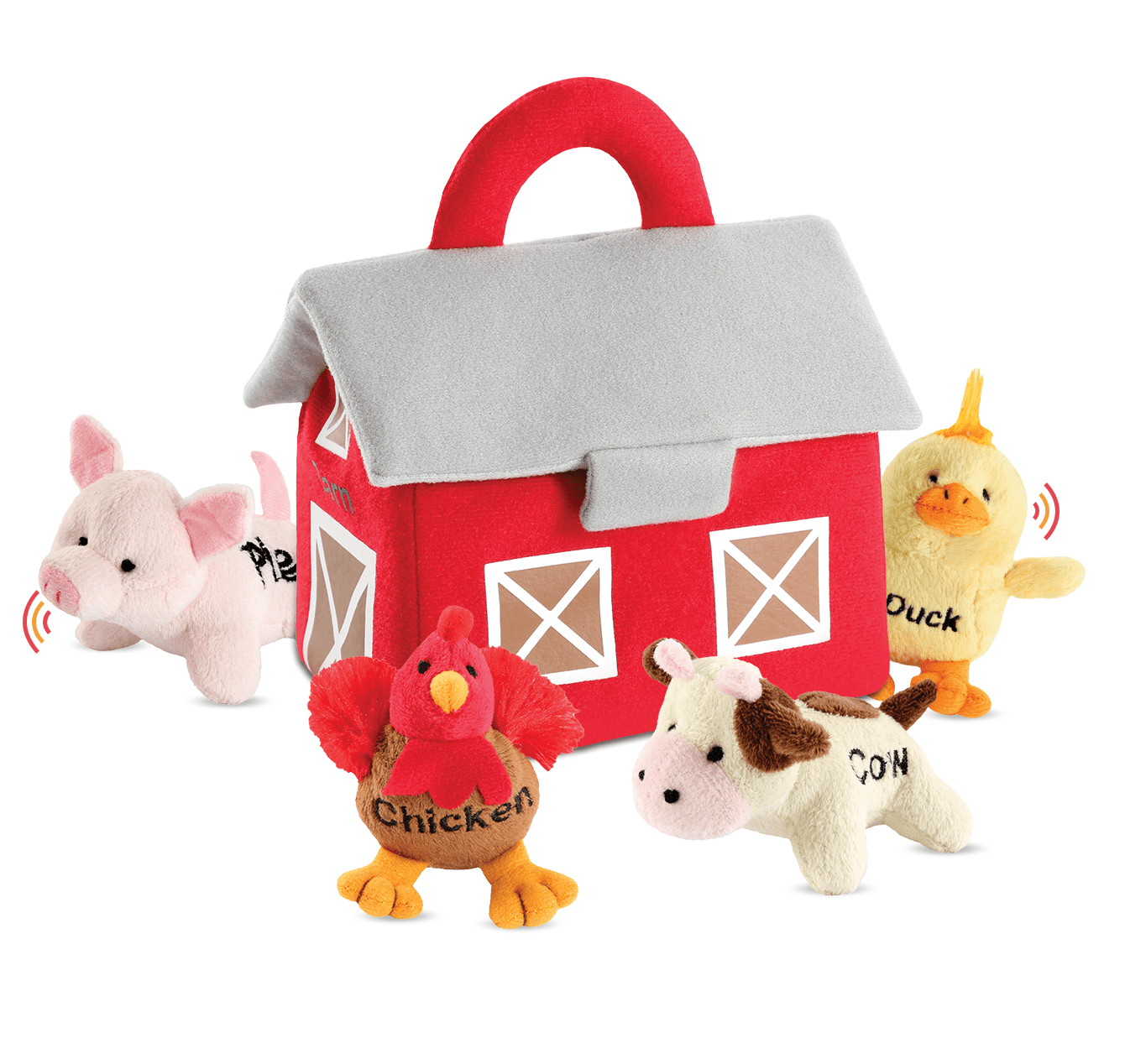 Barnyard Animals With Sounds Carrier Set by Animal House