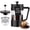 black, variant on Acarner French Press Coffee Maker 35 oz, Stainless Steel Cold Brew Coffee Make,Heat Resistant Thick Borosilicate Glass French Presses with Fine Filtration System, Black