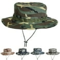 thumbnail image 2 of UDIYO Benny Hat Unisex Flat-top Fasten Camouflage Print Fisherman Hat Jungle Headwear, 2 of 7