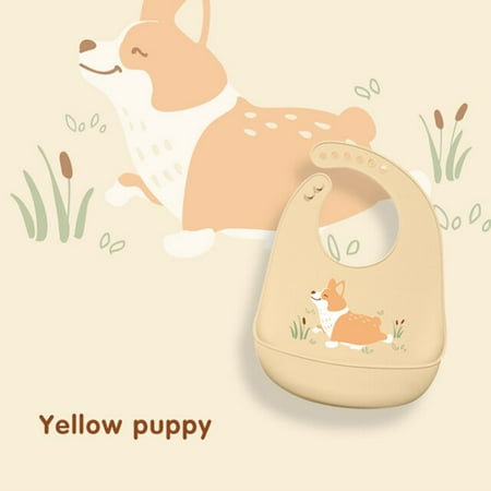 

QWZNDZGR Baby Bibs Waterproof Silicone Feeding Baby Saliva Towel Cartoon Aprons Baby Bibs Adjustable Different Styles of Bibs
