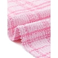 thumbnail image 5 of Vestido de tweed para mujer, sin mangas, con escote cuadrado, de cuadros, estilo A-line, vestido tipo pinafore, talla S, rosa intenso, 5 of 5