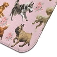 thumbnail image 5 of Dogs with Pioneer Flower Dish Drying Mat for Kitchen 1 Pack, Ultra Absorbent Microfiber Dishes Drainer Mats,16"x18", 5 of 6