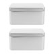 thumbnail image 1 of 2 cajas de té para el hogar, caja rectangular de hojalata para envasado de té a granel, 1 of 8