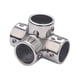 thumbnail image 5 of Conector de tubo marino, pieza de reparación de Hardware marino, accesorio de pasamanos para barco Ángulo recto de 4 vías, 5 of 7
