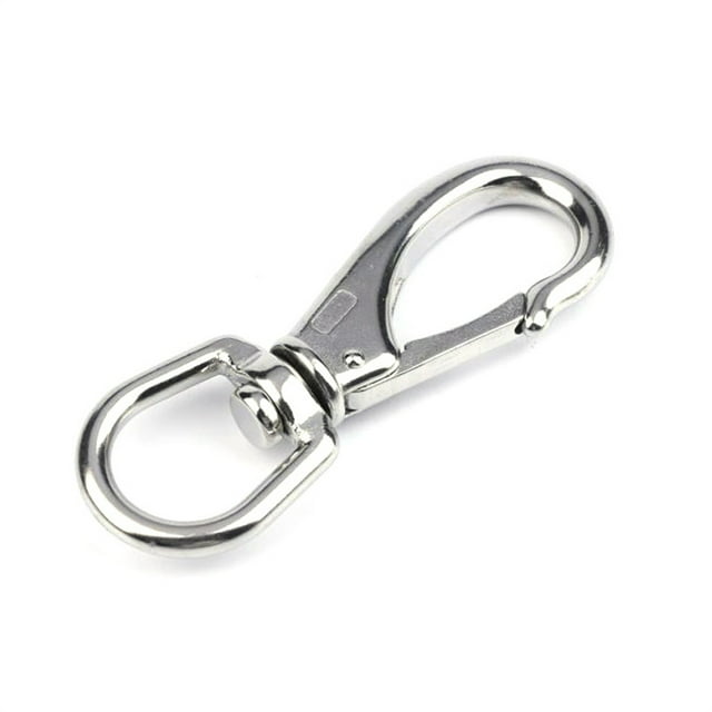 fashionhome Hooks Rustproof Spring Clip No Burr Not Easy to Fall off Wear-resistant Swivel Hooks Strong Bearing Capacity for Rope Dog String Type 2 Type 2