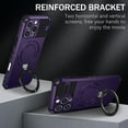 thumbnail image 3 of Dteck Magnetic Case for iPhone 16 Plus,Shockproof Silicone+PC Case Compatible with Mag Safe Ring Holder Kickstand Cover for iPhone 16 Plus, Purple, 3 of 8
