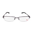 thumbnail image 3 of NEW PUMA 15364 GIGA MENS/WOMENS DESIGNER HALF-RIM LAVENDER ADULT SIZE CASUAL VISION CARE FRAME DEMO LENSES 51-16-135 SPRING HINGES EYEGLASSES/SPECTACLES, 3 of 9